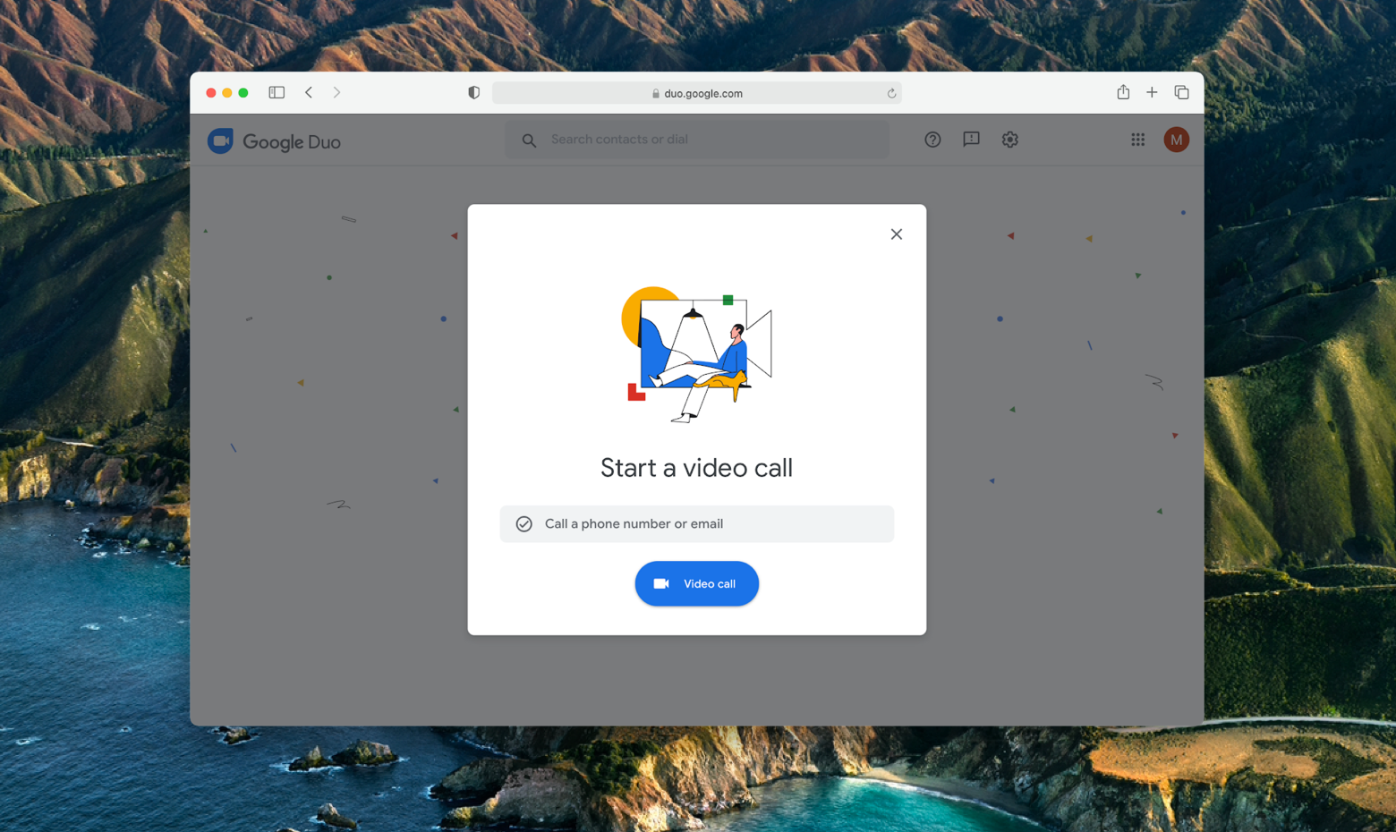 cant find google duo for mac