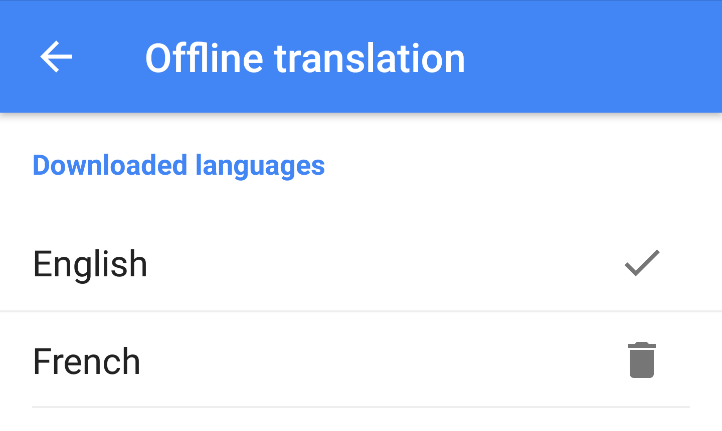 google languages downloaded