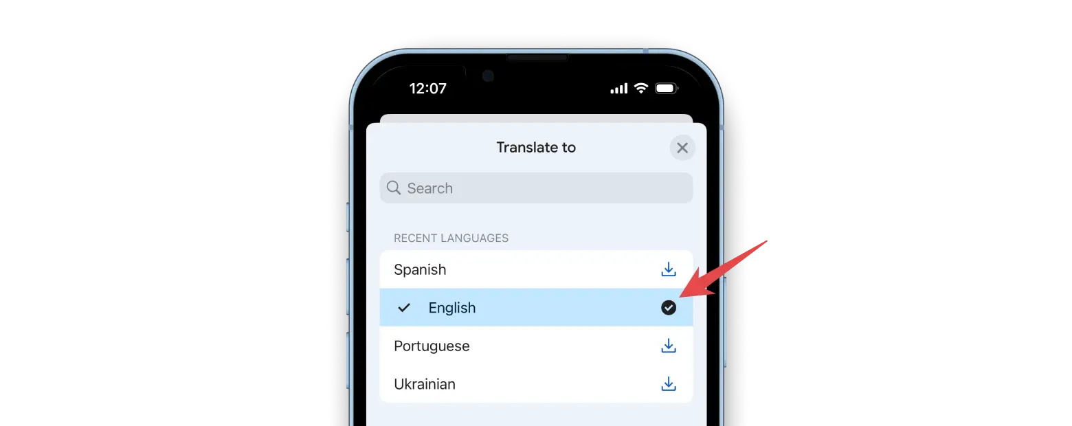 Translate offline feature: translate these languages even when you don't have an Internet connection