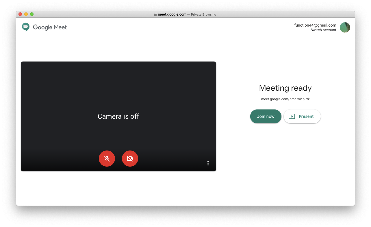 Google Meet Browser-Meeting