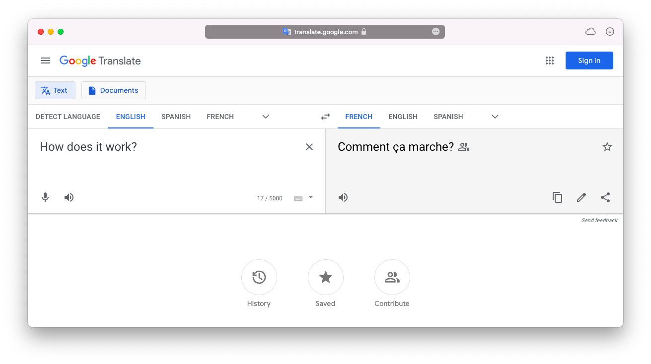 google translate online mac app