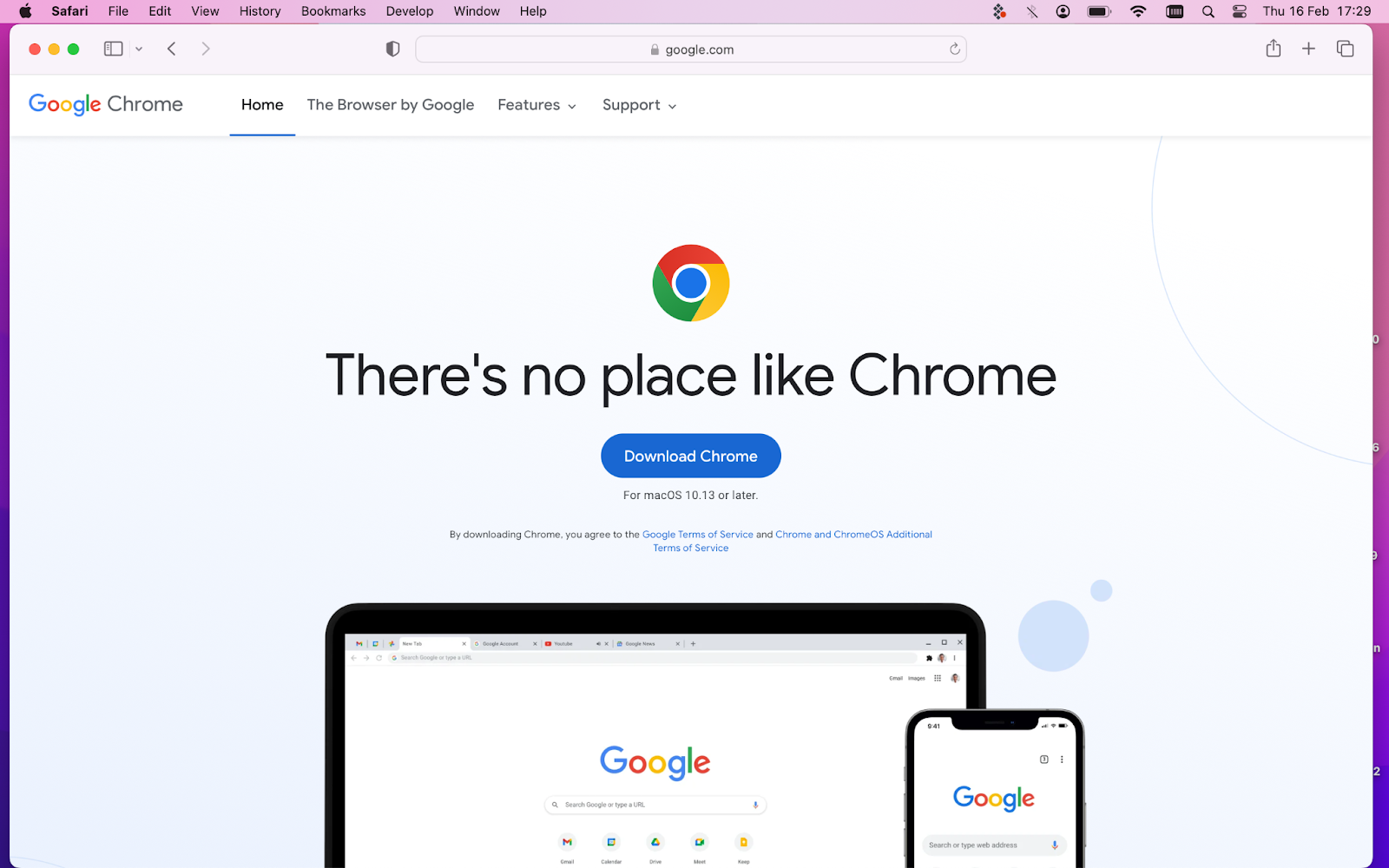 google chrome on mac