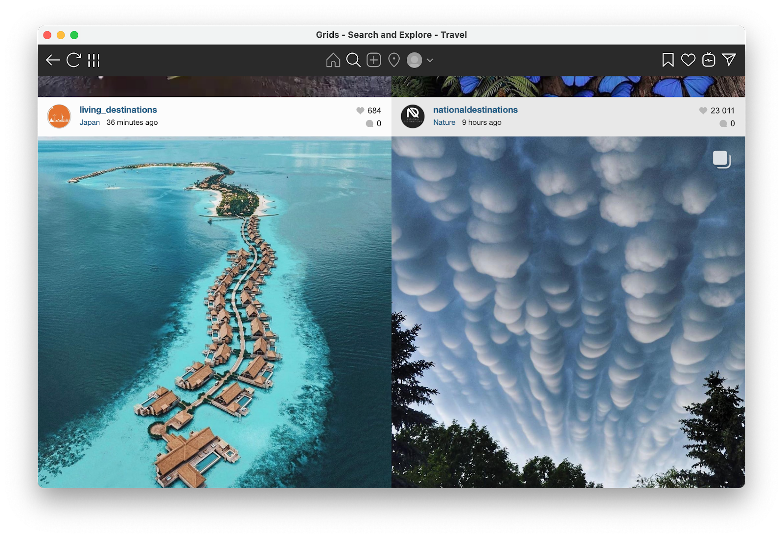 Explore Instagram from Mac