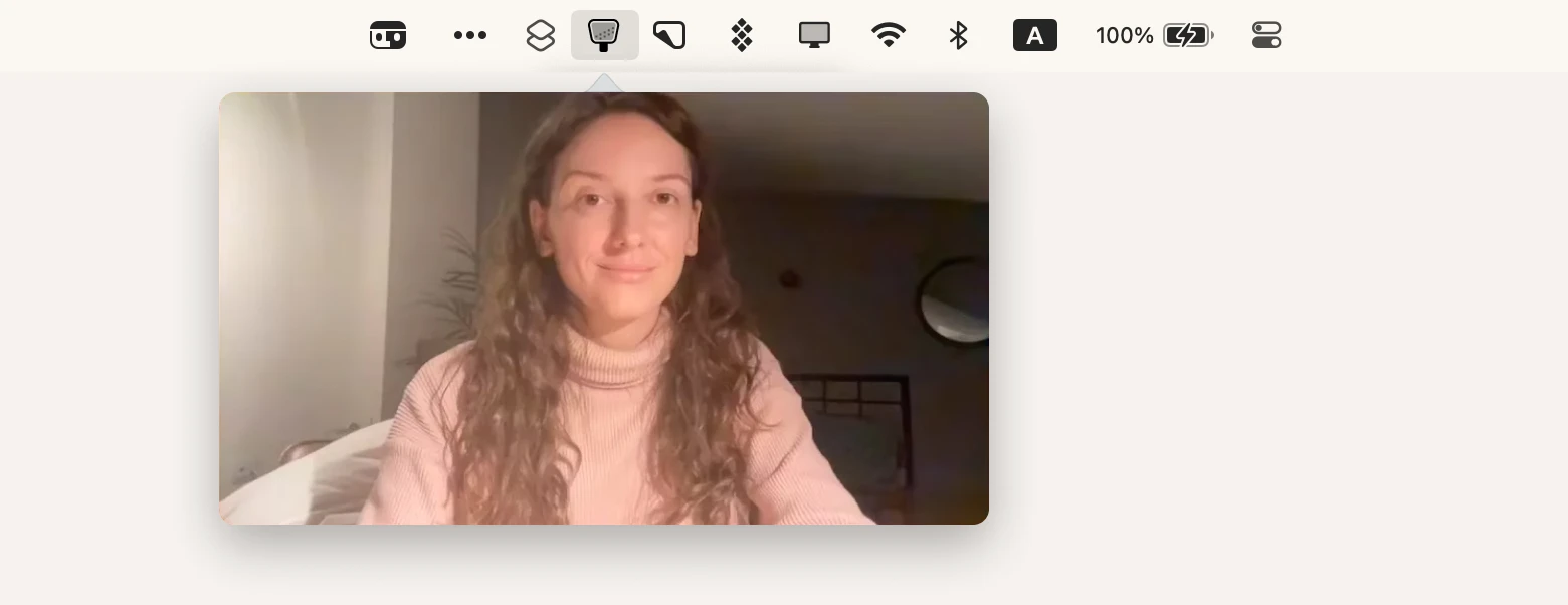 Application de miroir à main
