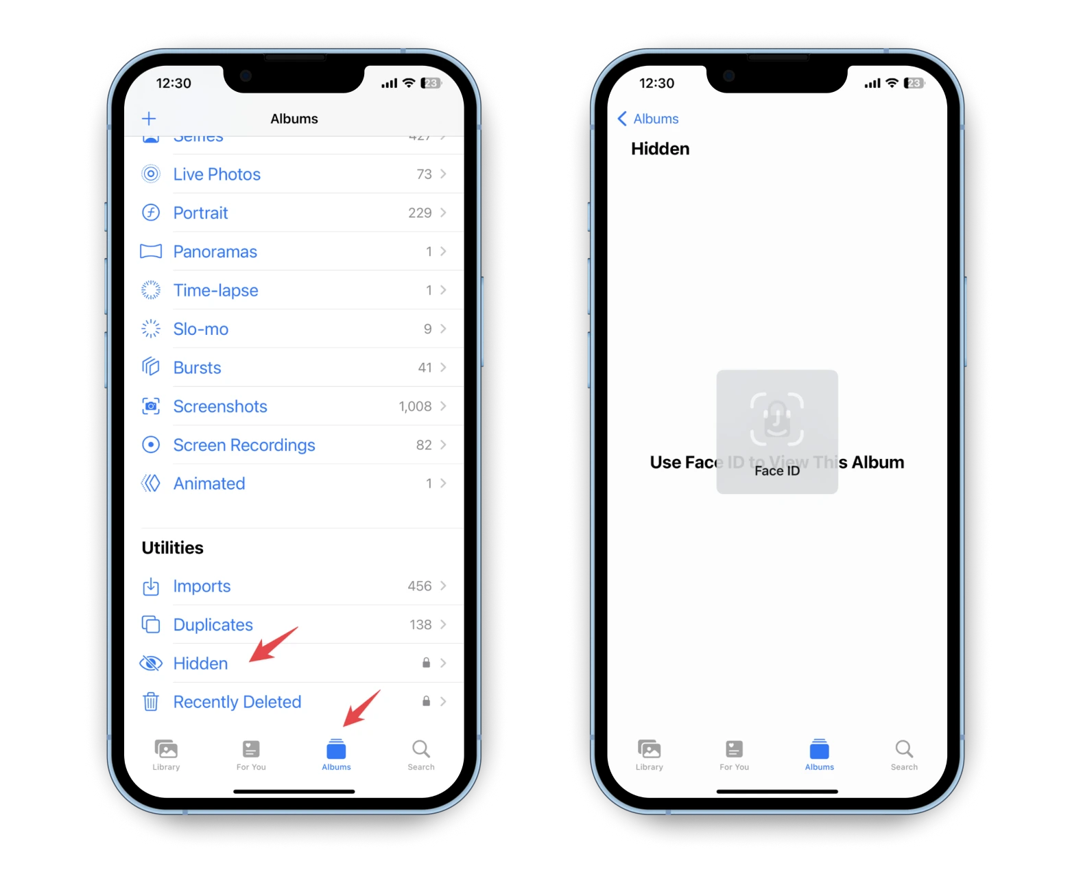 create Hidden album create Hidden album