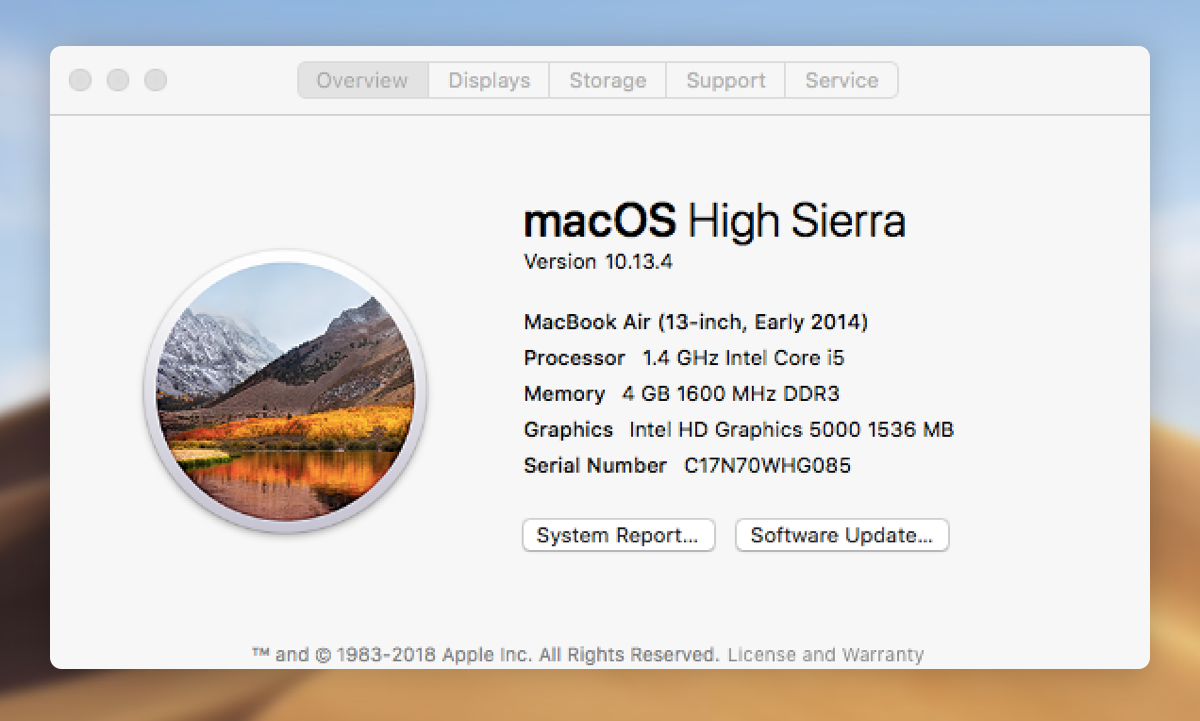 how old can your mac be for sierra