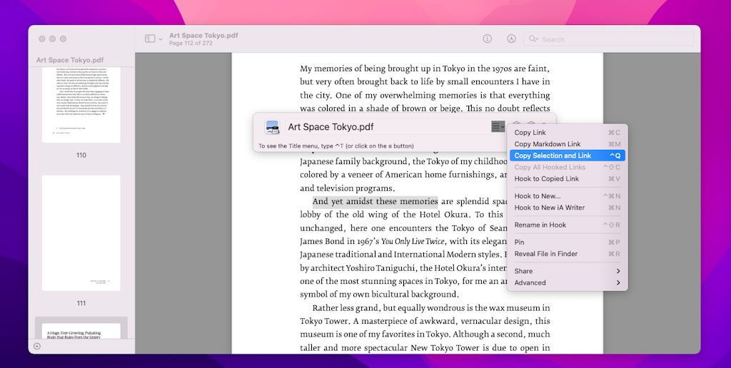 How to create a hyperlink in any document
