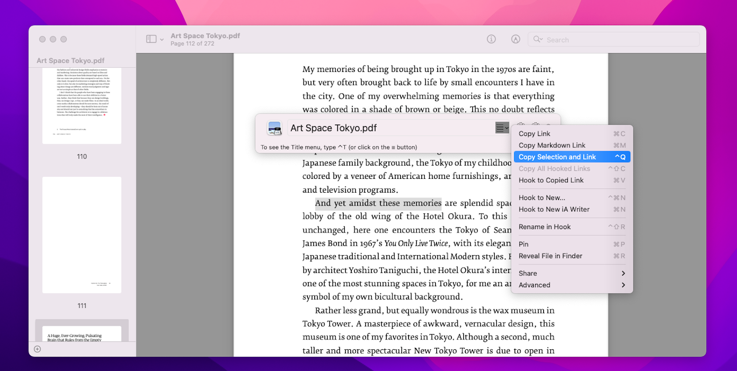 How to create a hyperlink in any document
