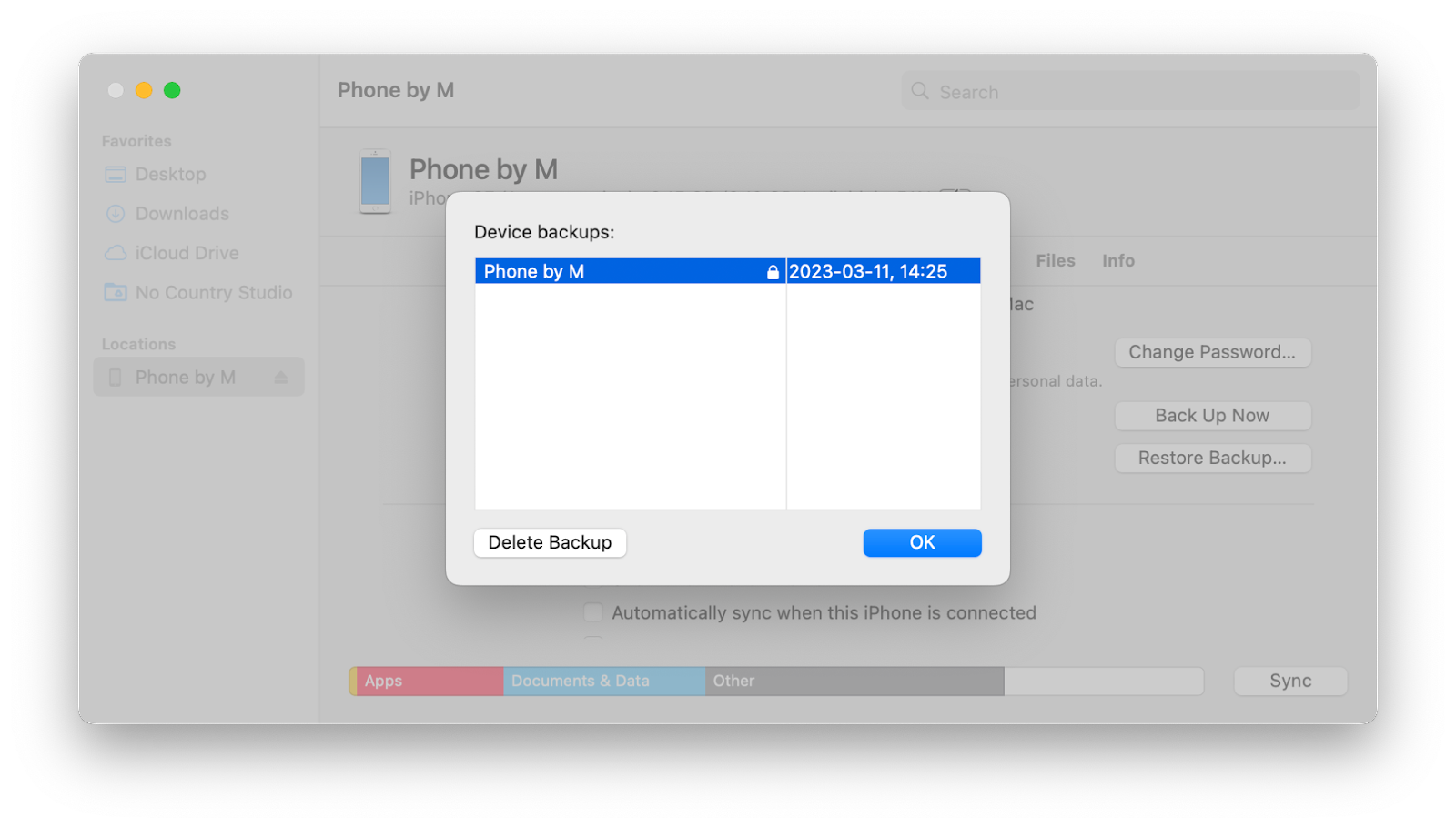 how to find iphone backups on mac