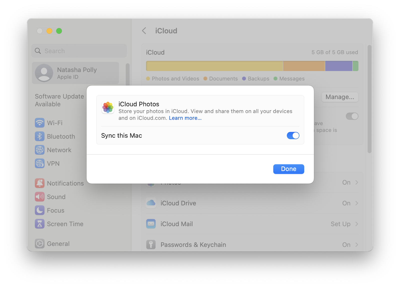 how to use icloud photos mac