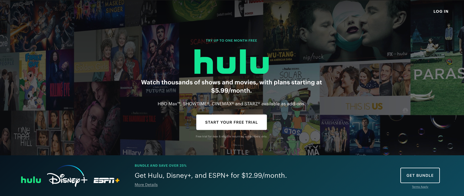 Hulu Mac desktop