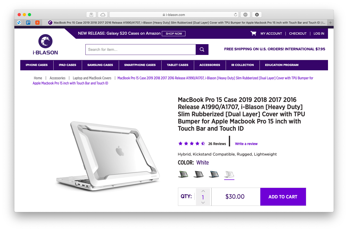 i-Blason MacBook cover rugged shockproof