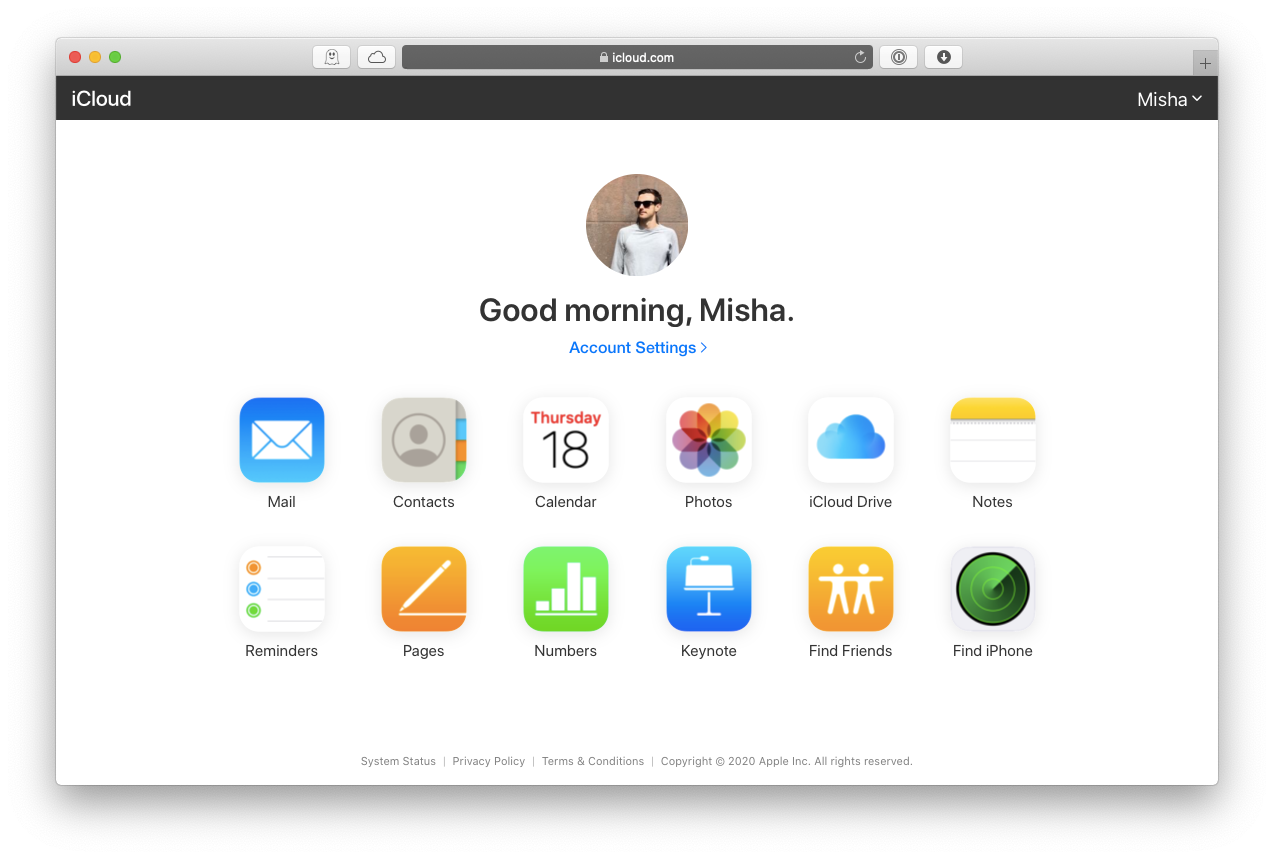 iСloud apps Mac
