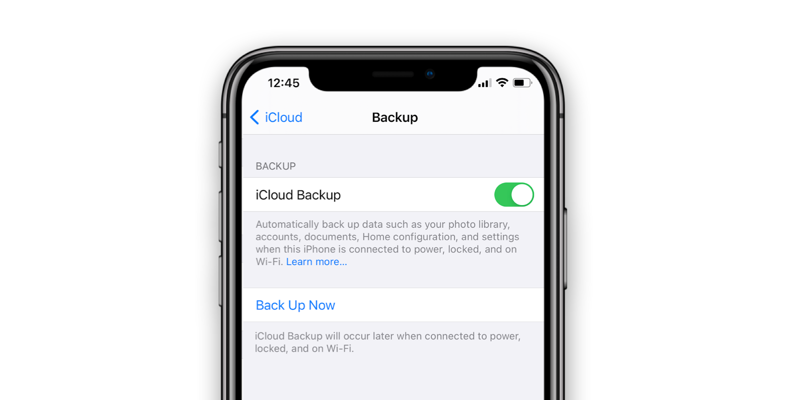 icloud backup iphone