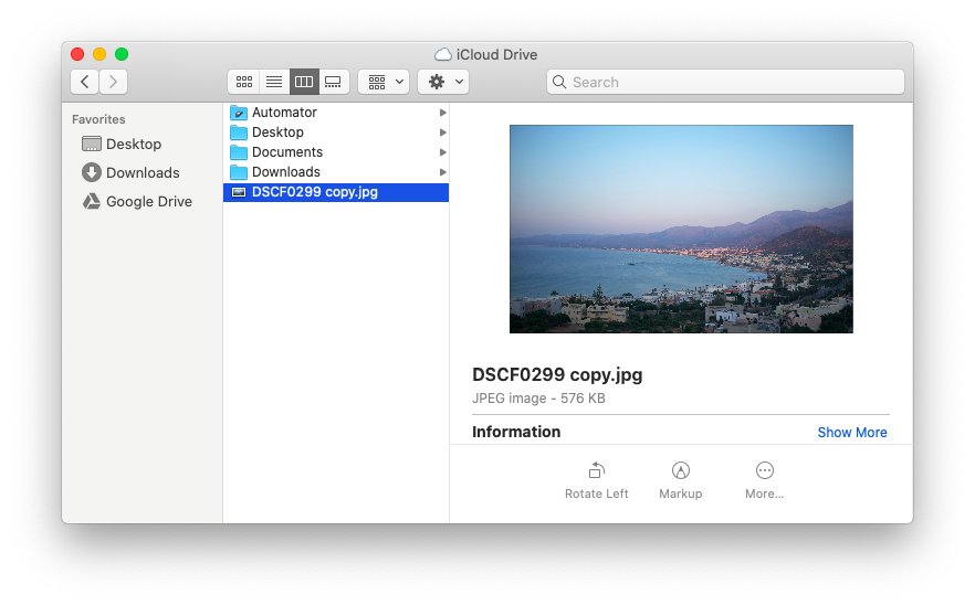iCloud drive sync photo Mac