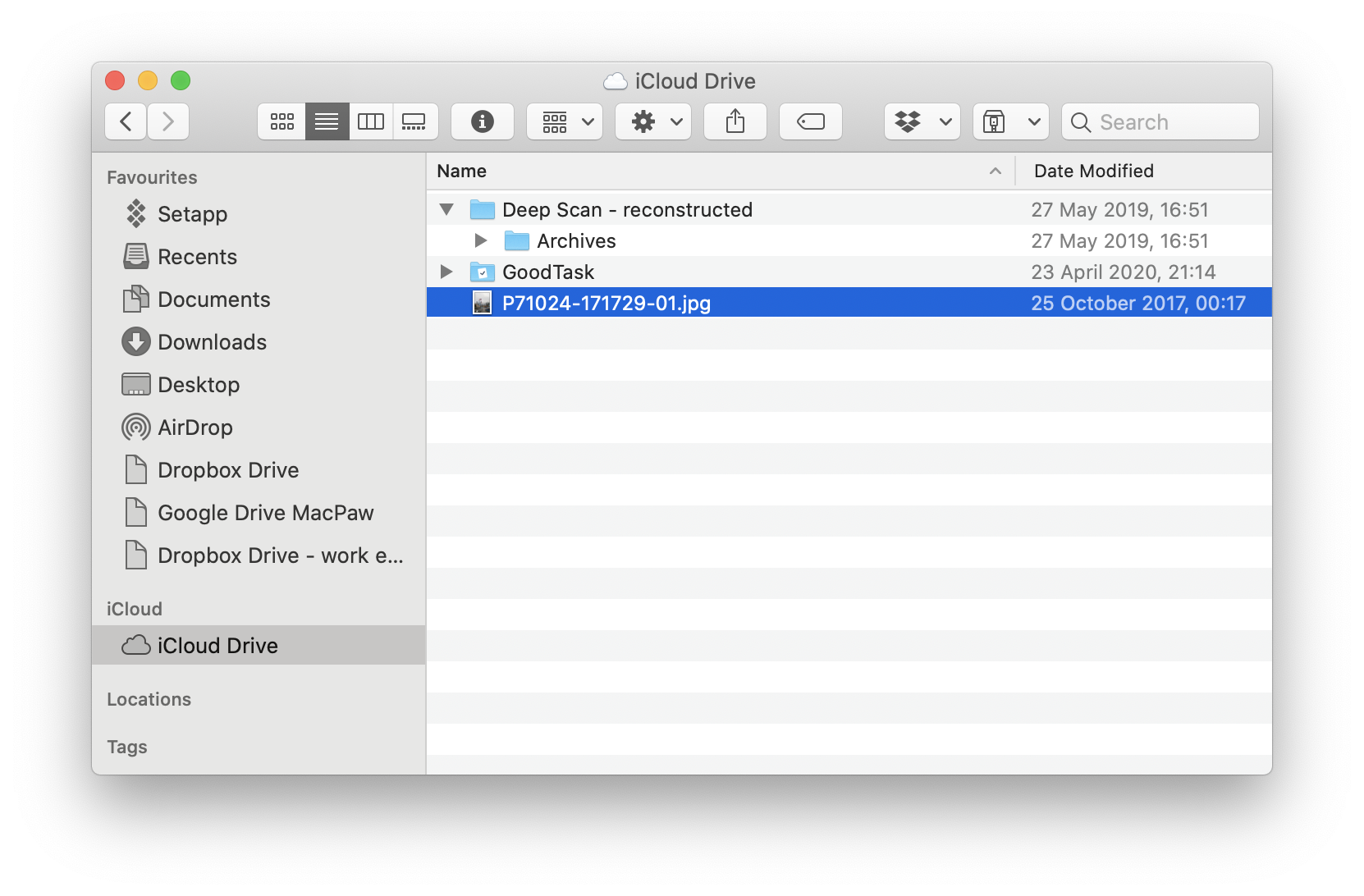 finding icloud drive on mac command line