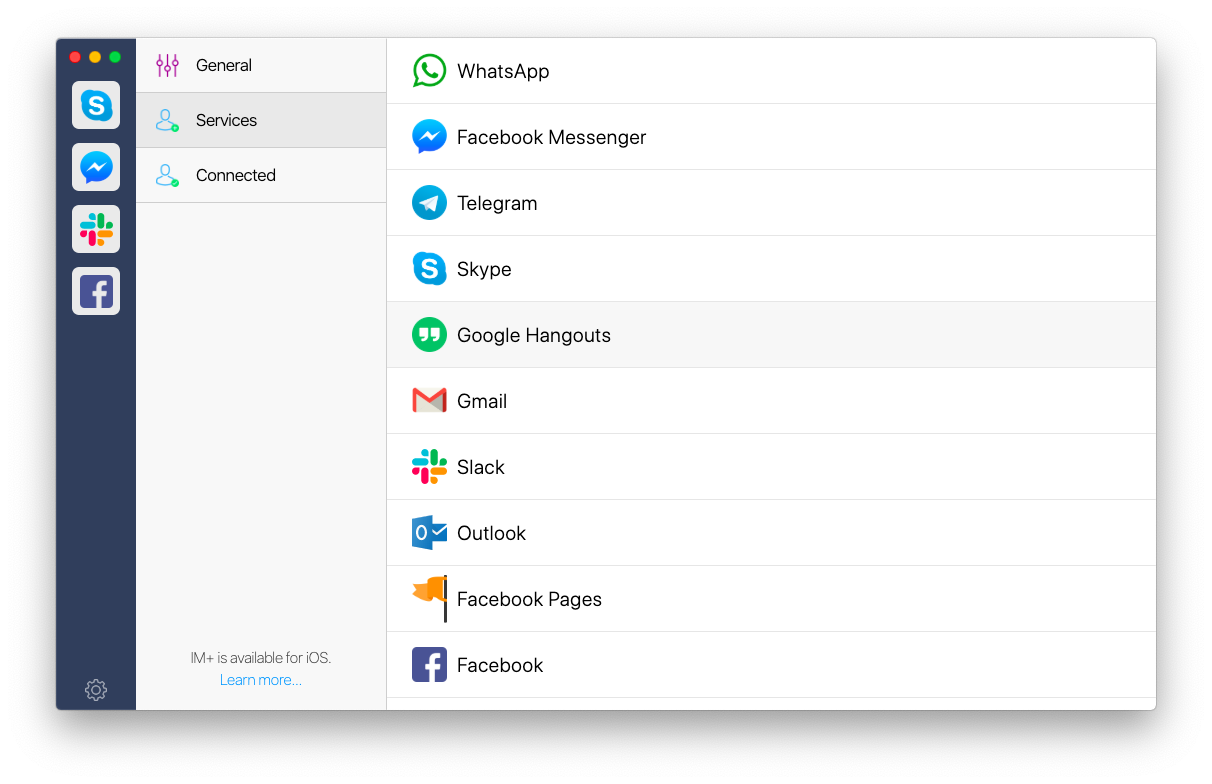 IM+ app messenger messages unite Mac