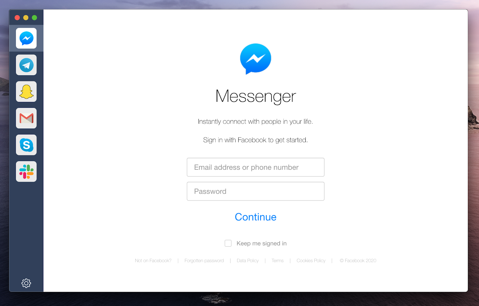 facebook messenger for mac book pro with os x 10.9.5