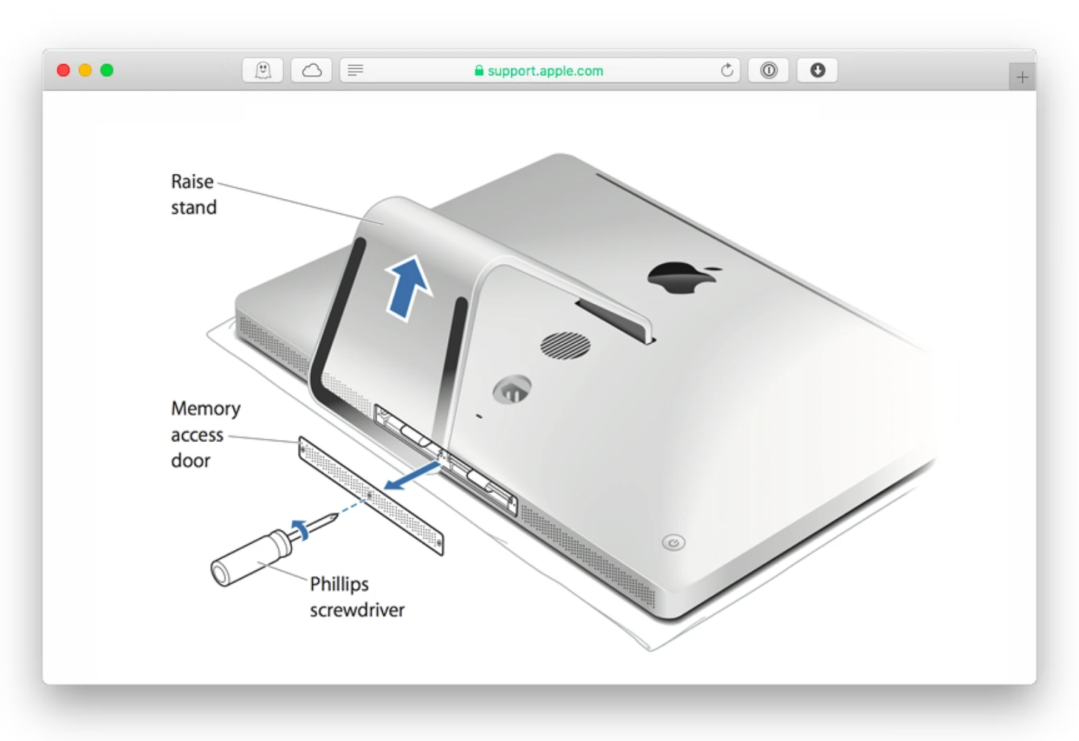 Adding memory hot sale to imac