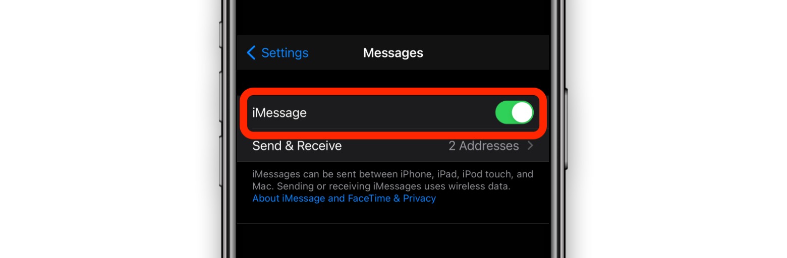imessage toggle off imessage toggle off