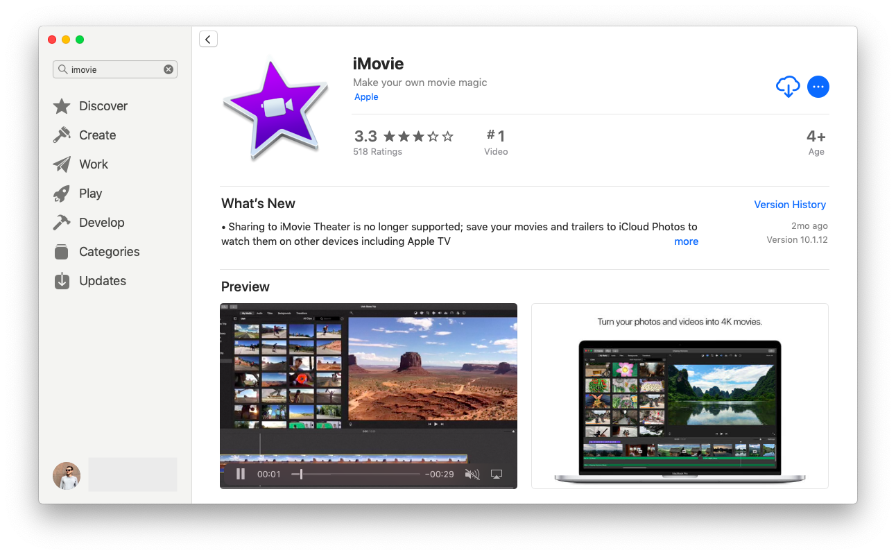 Как в imovie сохранить проект на mac