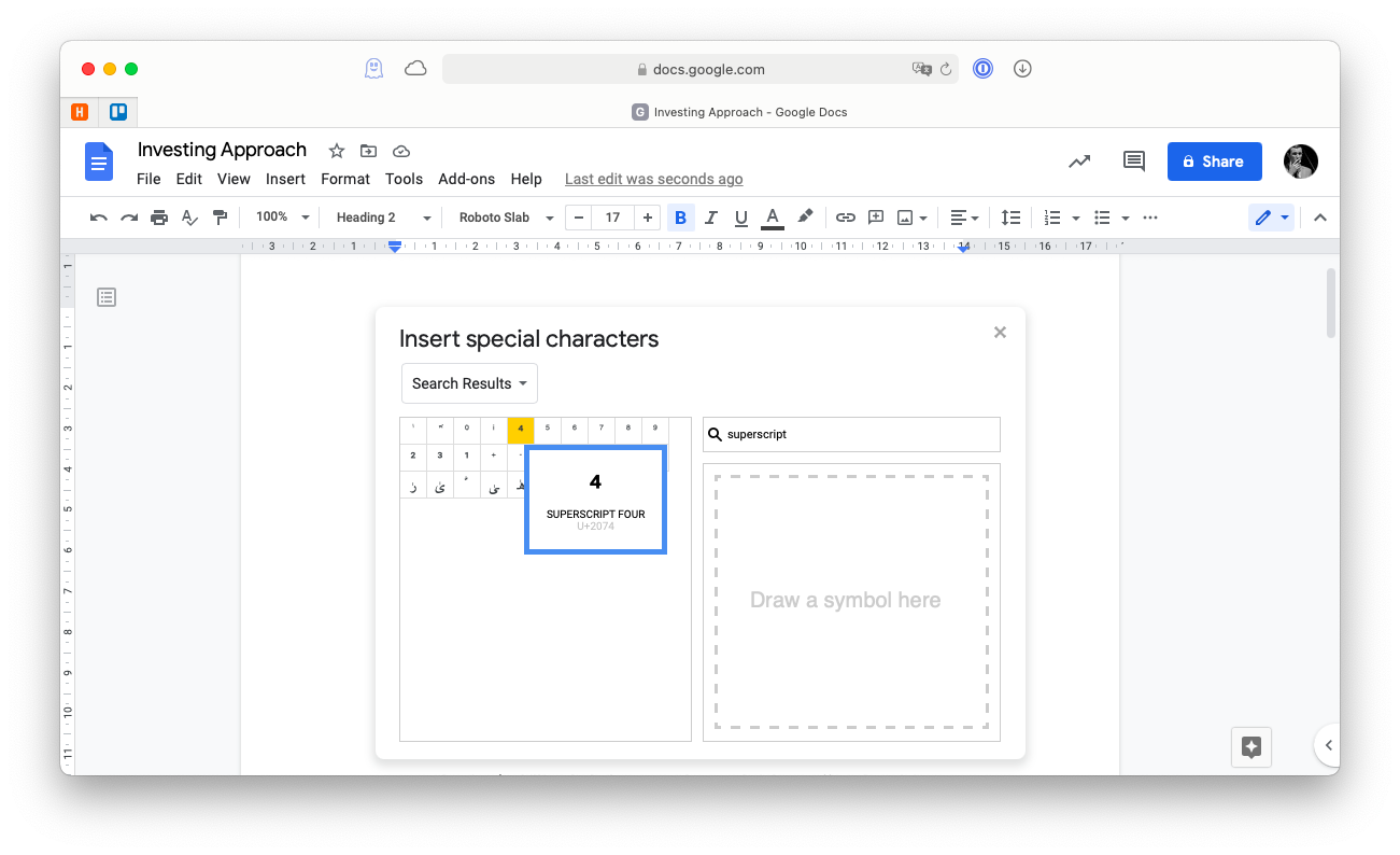 How to type superscript or subscript characters – Setapp