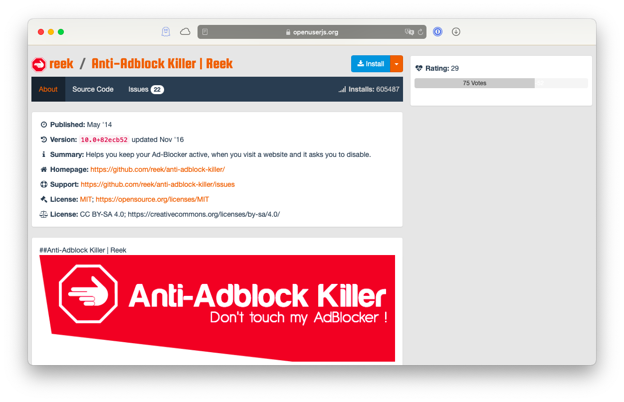 how to whitelist a website from adblocker firefox