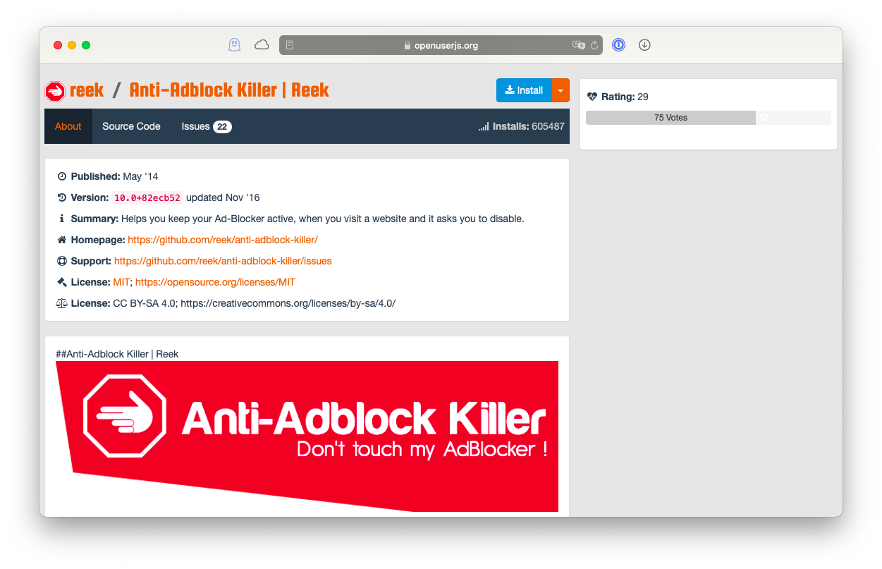 Anti-Adblock Killer