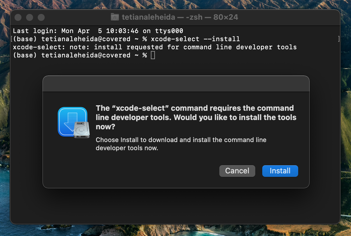 mac install command line tools