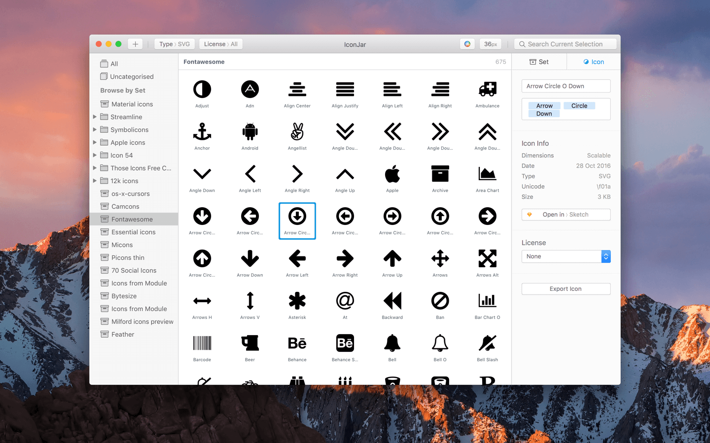 Convert icons to a web font