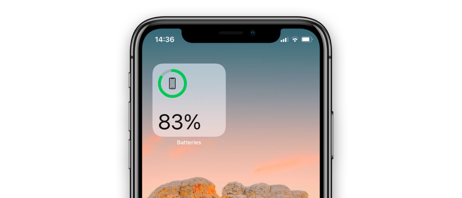 battery widget ios 14