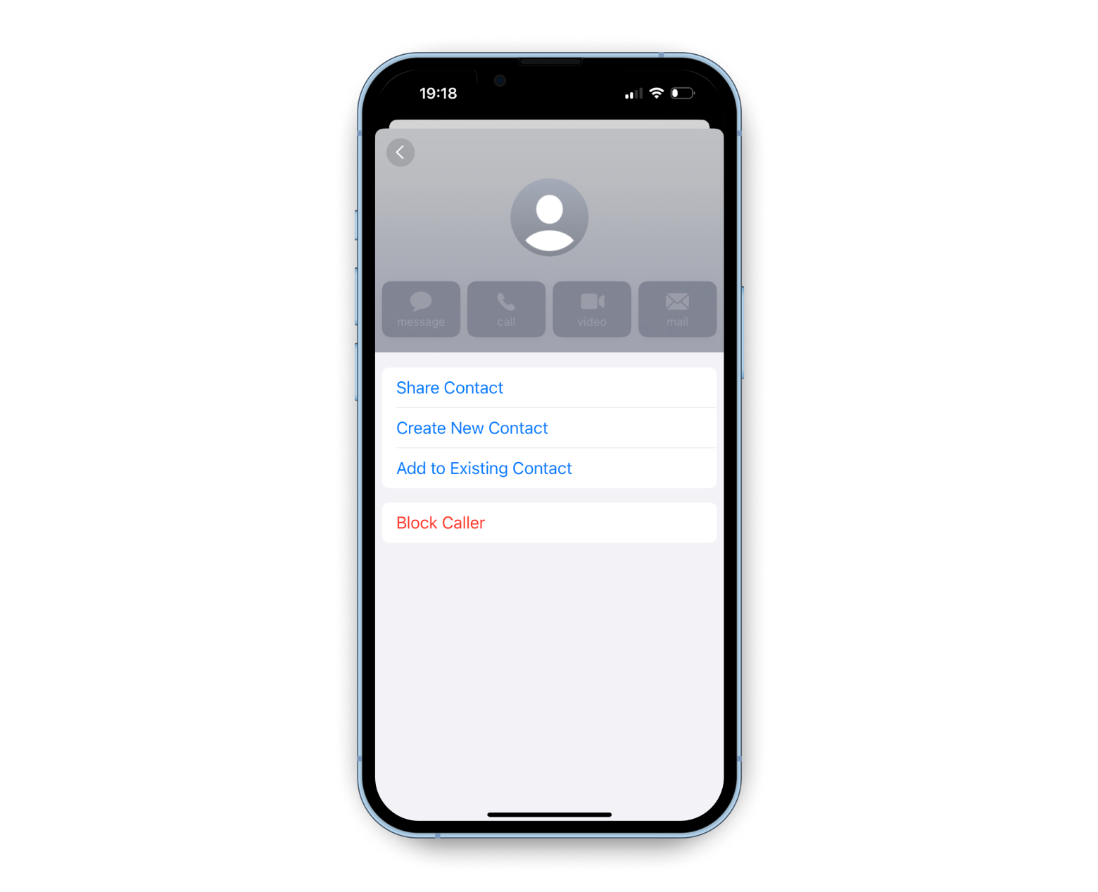 block caller on iPhone