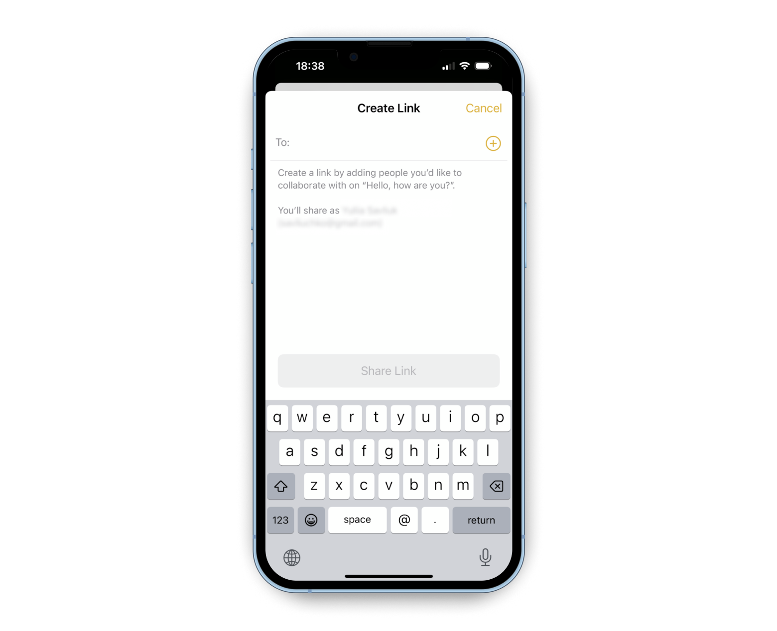 Collaborate Notes on iPhone