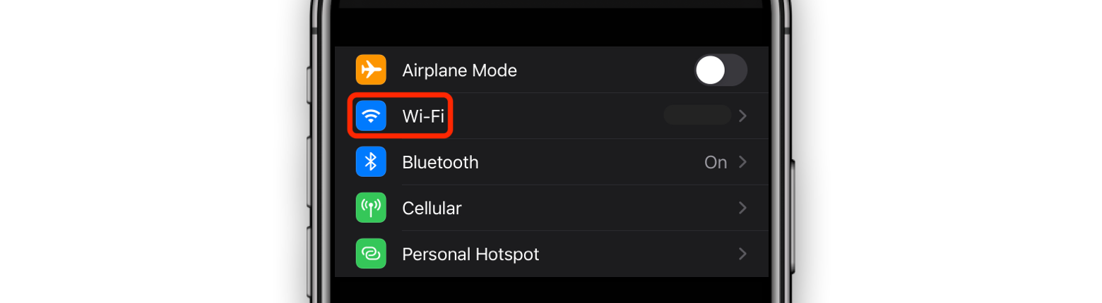 iphone wifi connection