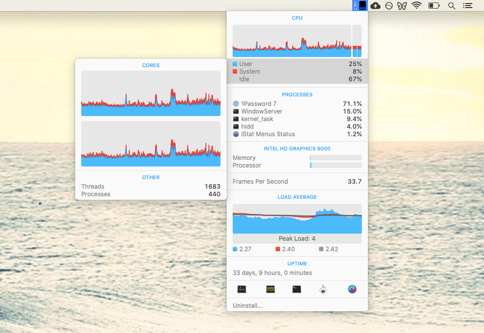 iStat Menus monitor Mac app