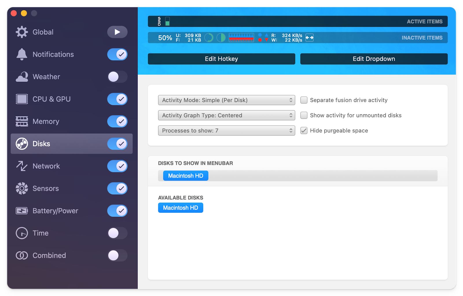 SSD monitoring app