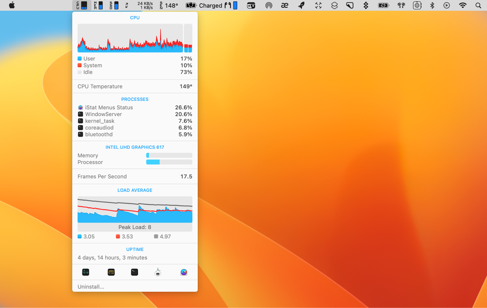 iStat Menus mac