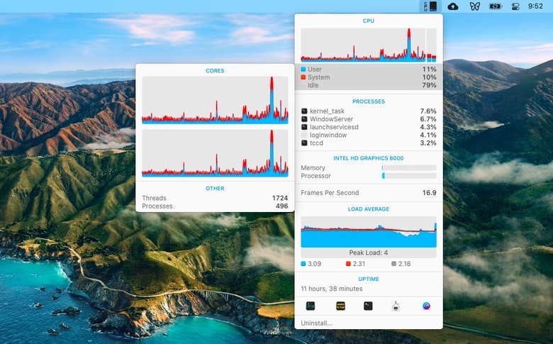 iStat Menus monitor