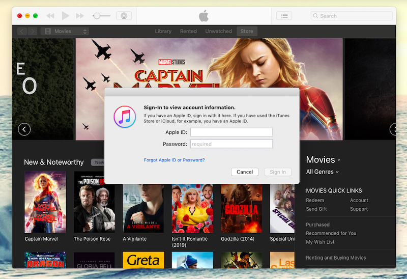 itunes sign in apple id mac