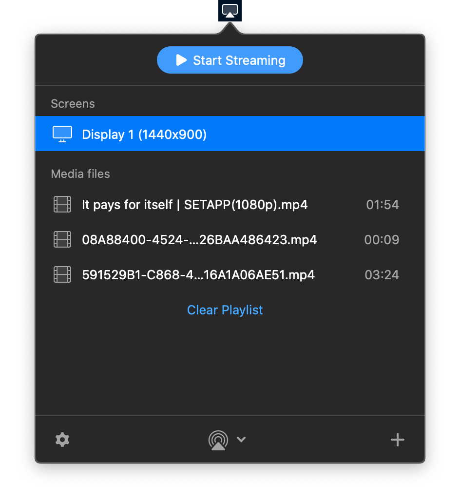 JustStream streaming app Mac