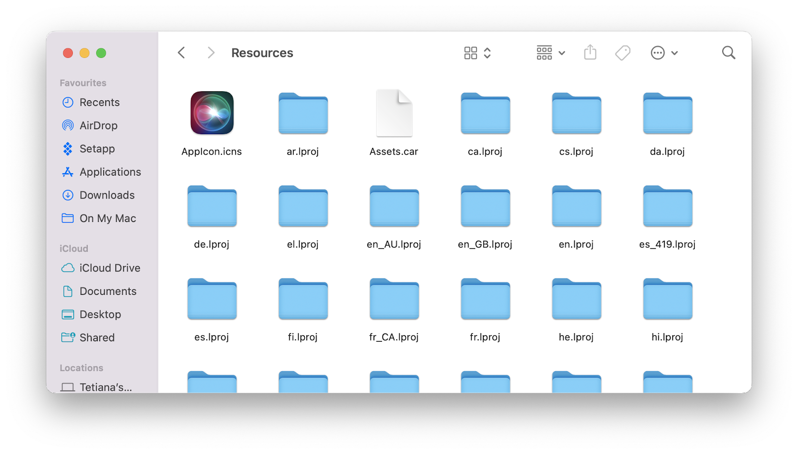 delete language files mac