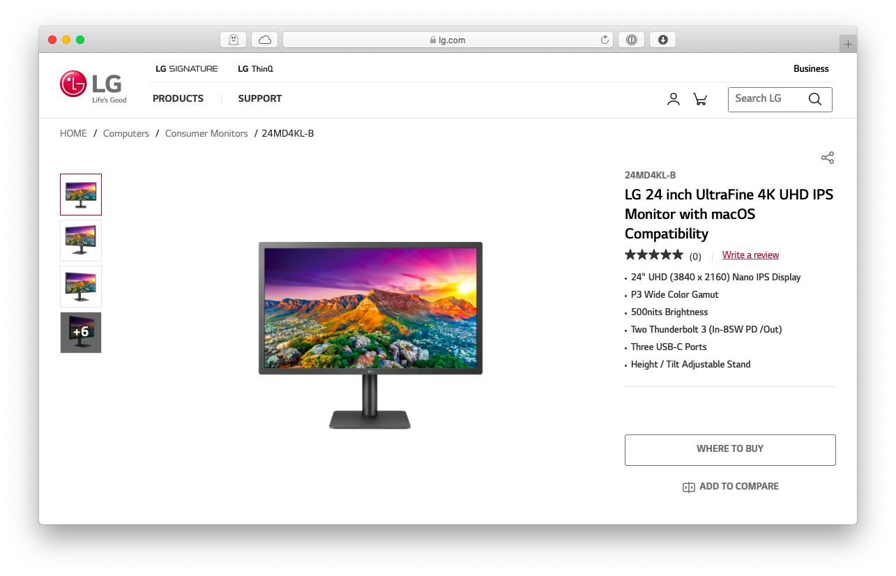 LG 24-inch UltraFine 4K Monitor