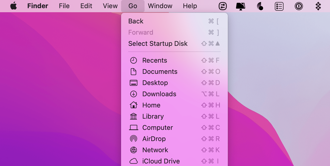 find library folder on mac