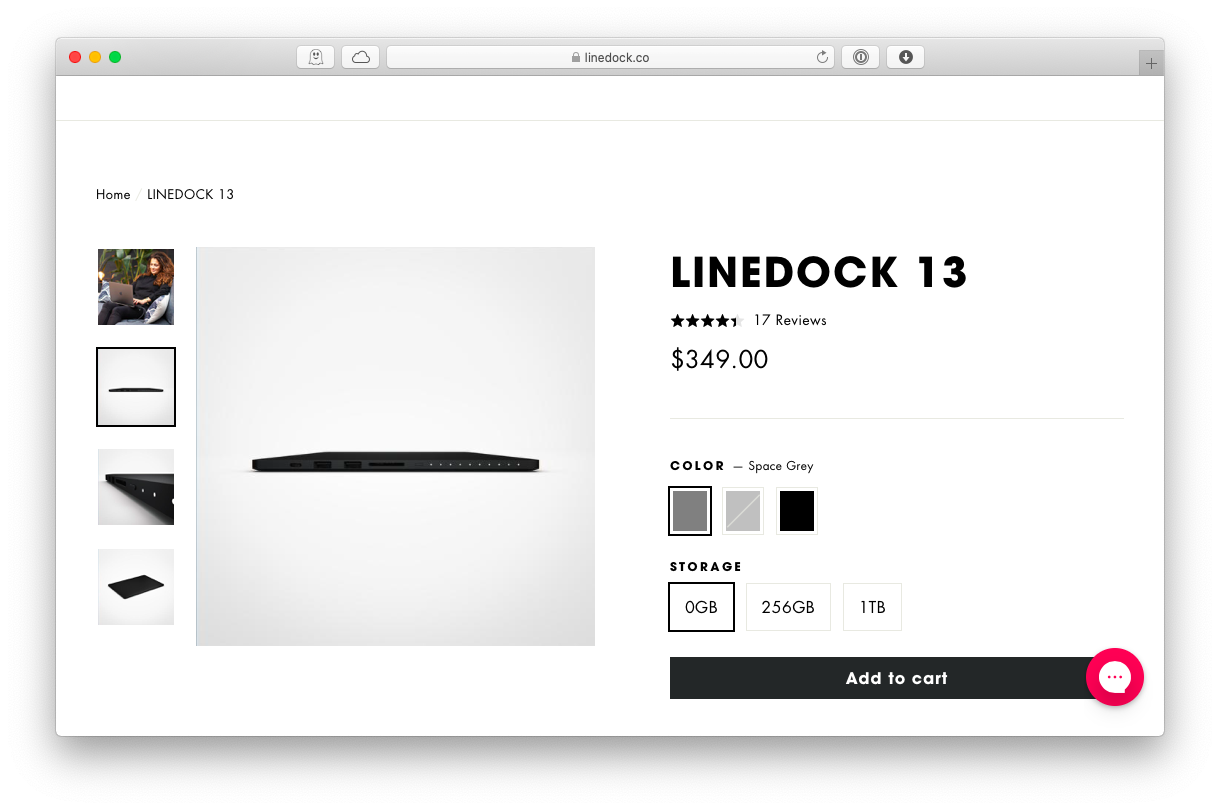 Linedock docking station MacBook Air