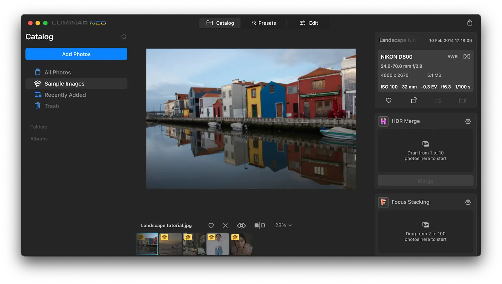 enhance images with Luminar Neo