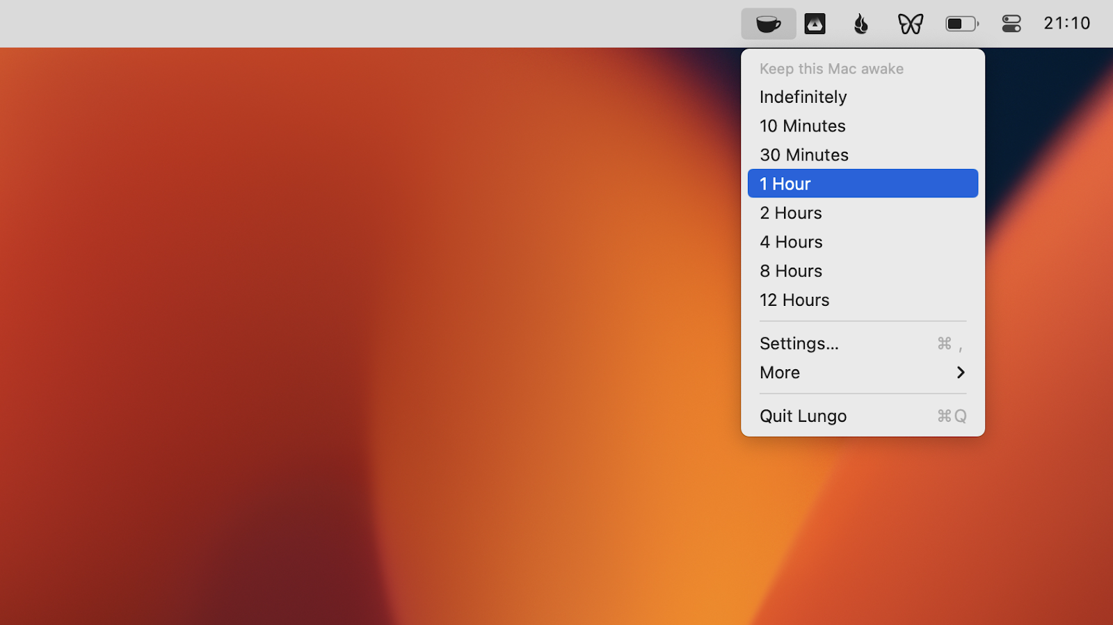 specify how long your Mac needs to stay awake