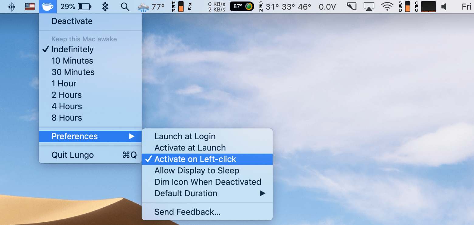 is there an alarm clock on macbook pro