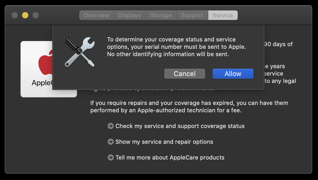 ho much is applecare for macbook pro