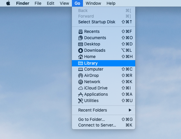how to access user library folder on mac
