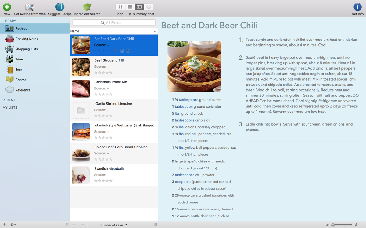 recipe software for mac